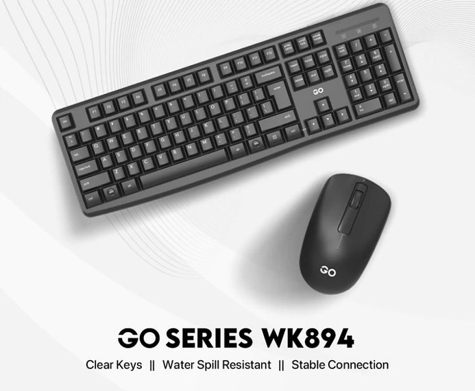 Fantech Keyboard Mouse Wireless 2 in 1 FANTECH GO SERIES WK894 Portable